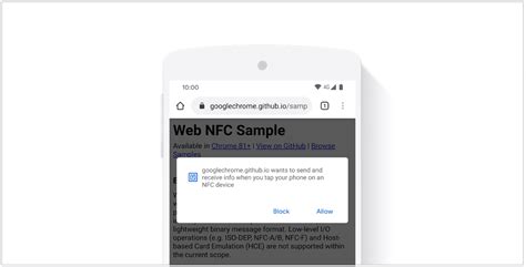 web nfc chrome